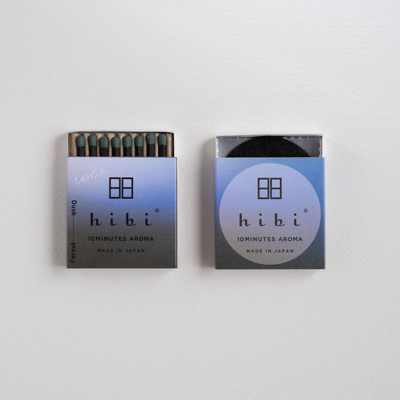 Hibi Sense. 10 Minutes Incense Matches Gift Set - 3 Scents