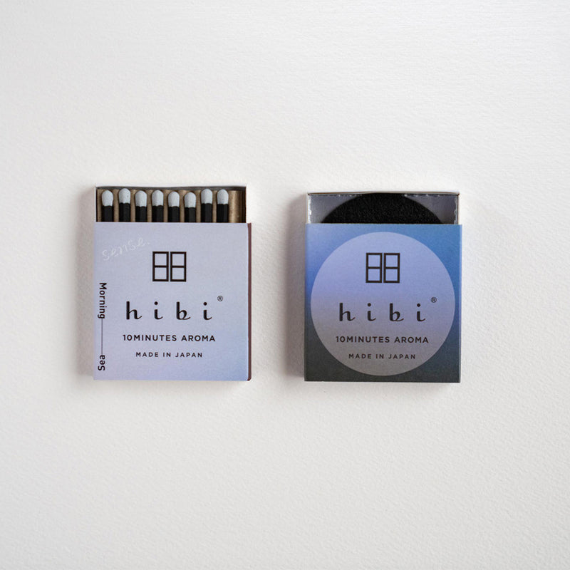 Hibi Sense. 10 Minutes Incense Matches Gift Set - 3 Scents