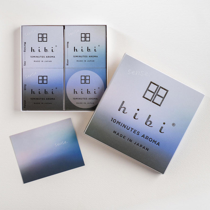 Hibi Sense. 10 Minutes Incense Matches Gift Set - 3 Scents