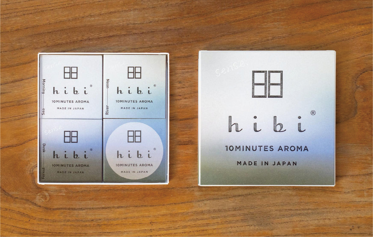 Hibi Sense. 10 Minutes Incense Matches Gift Set - 3 Scents