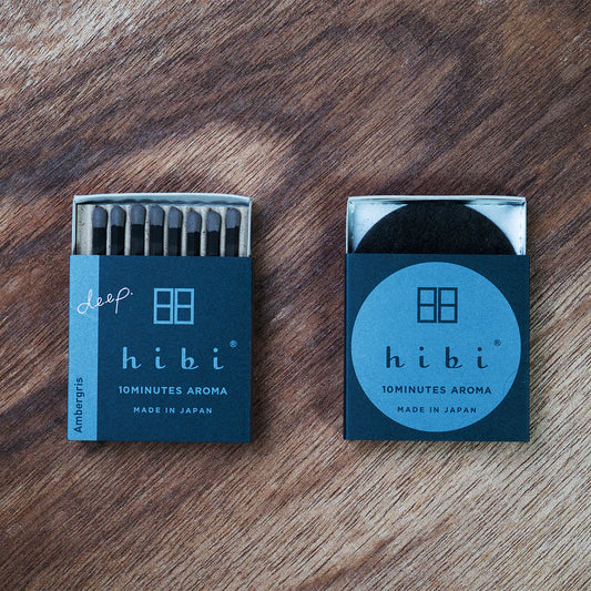 Hibi 10 Minutes Incense Matches Ambergris (Deep Aroma)
