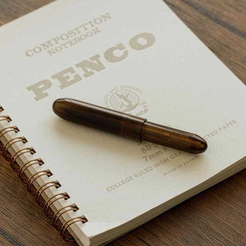Hightide Penco Bullet Light Ballpoint Pen 0.7mm - Clear Brown