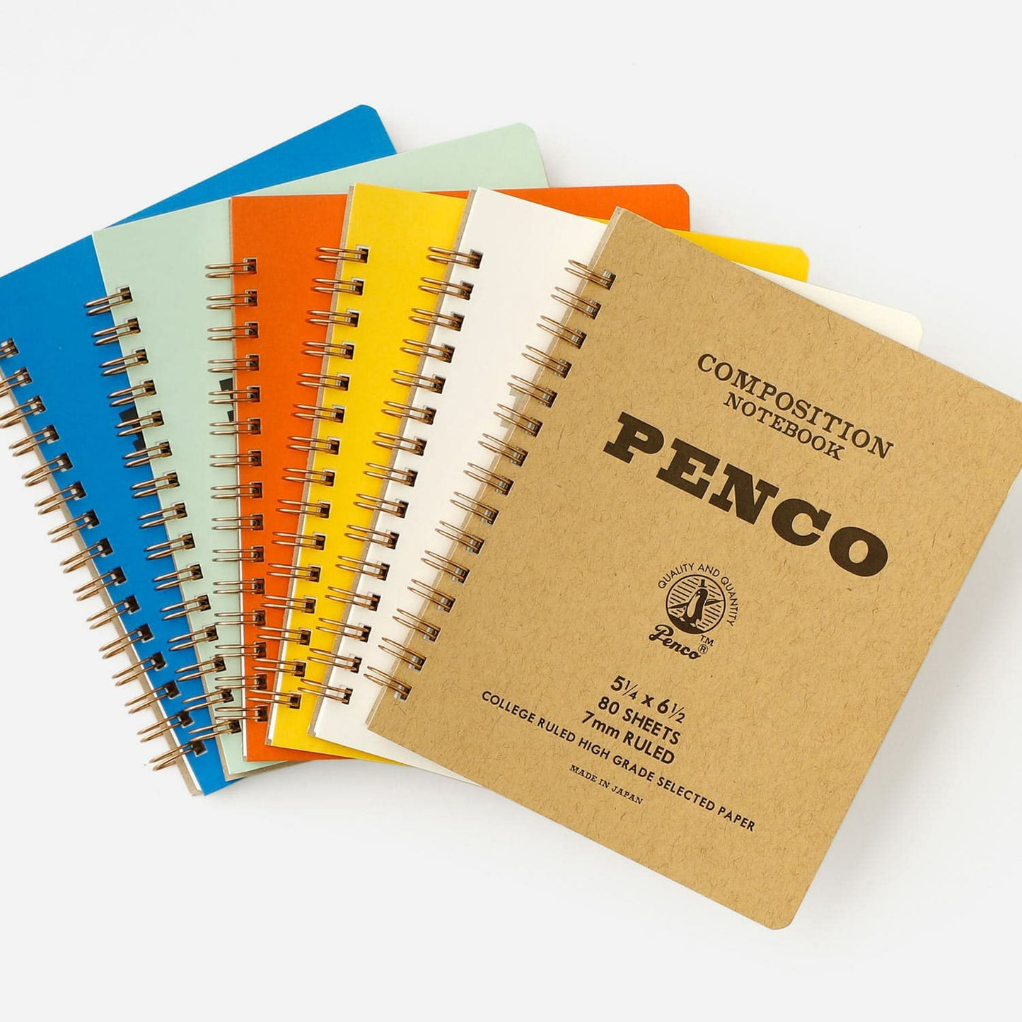 Hightide Penco Coil Lined Notebook M - Natural