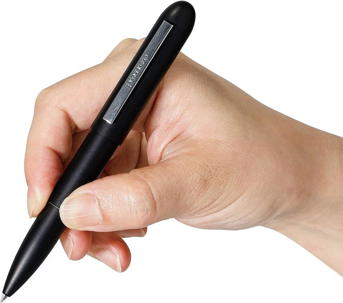 Hightide Penco Perfection Brass Bullet Ballpoint Pen 0.7mm - Black