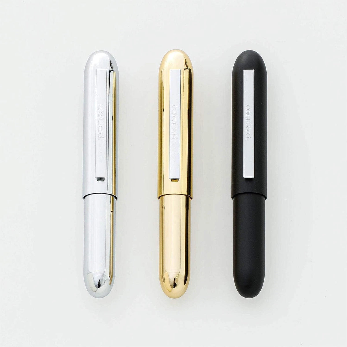 Hightide Penco Perfection Brass Bullet Ballpoint Pen 0.7mm - Black