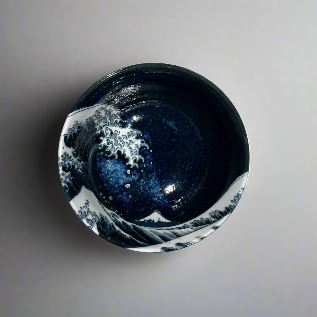 Hokusai design rice bowl 15cm