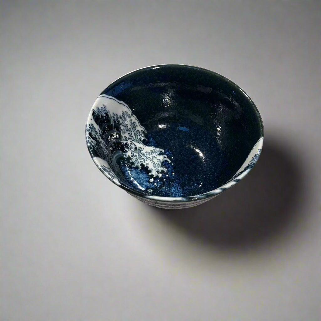 Hokusai design rice bowl 15cm