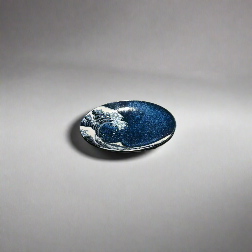 Hokusai design side plate 20cm