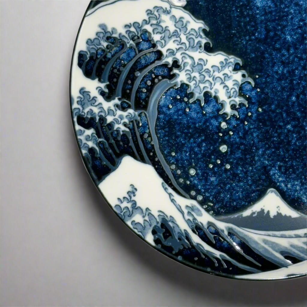 Hokusai design side plate 20cm