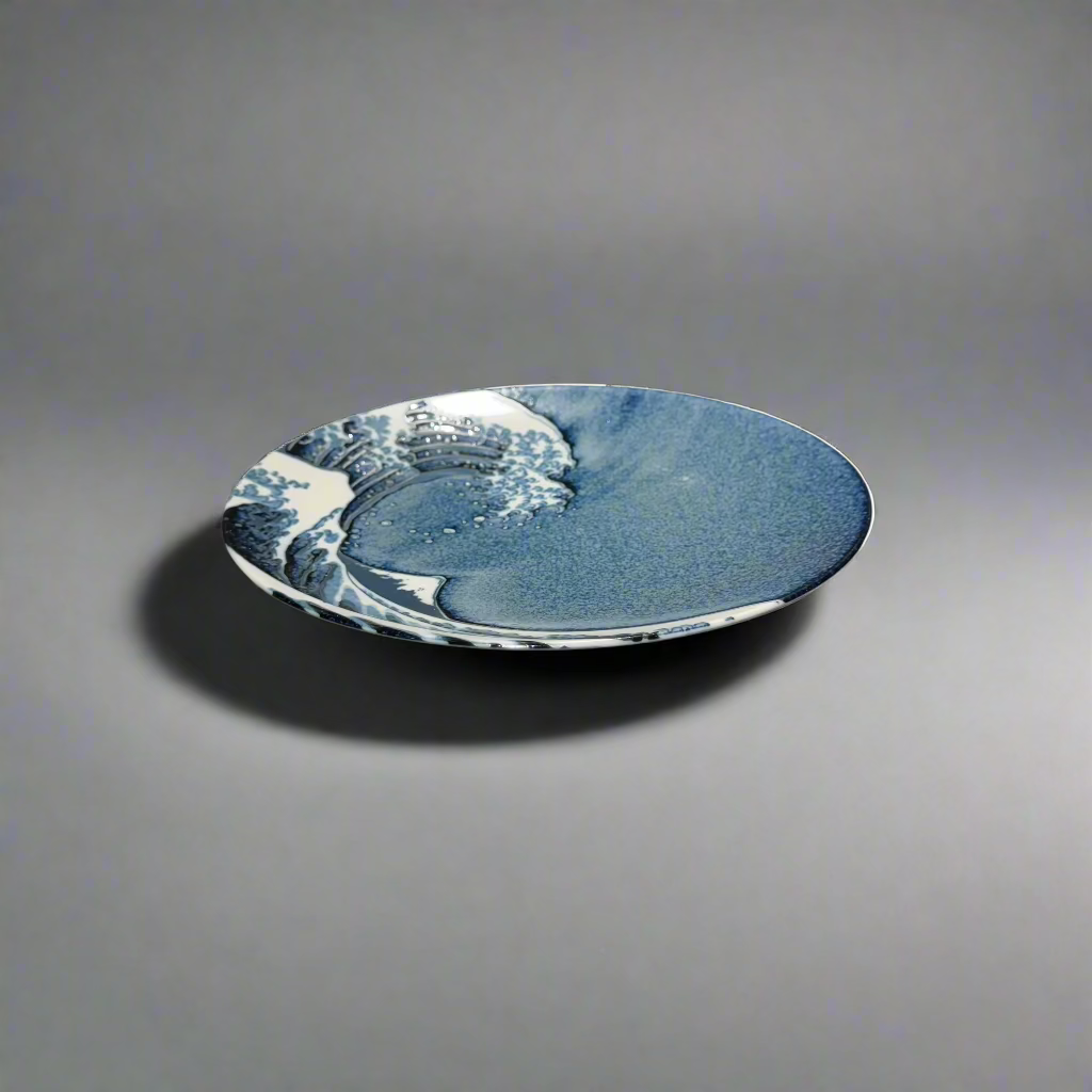 Hokusai design dinner plate 27cm