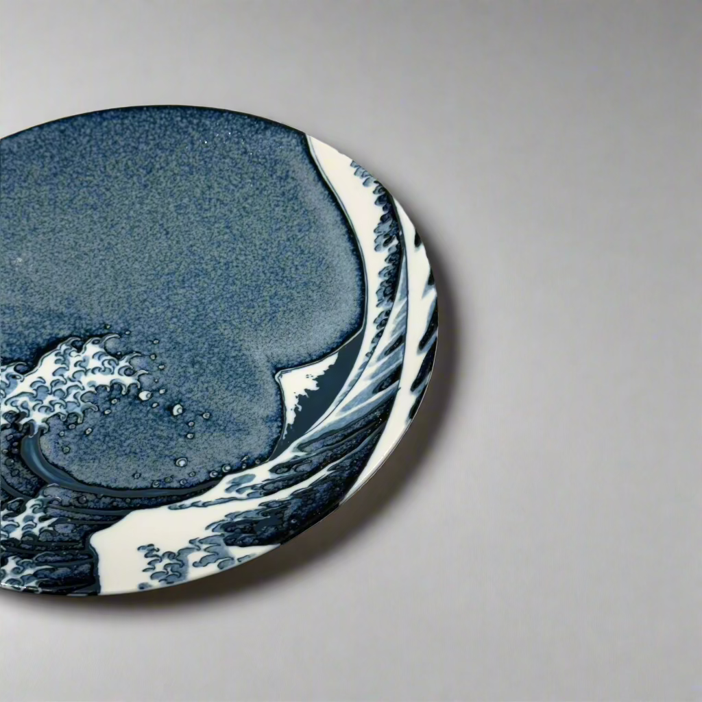 Hokusai design dinner plate 27cm