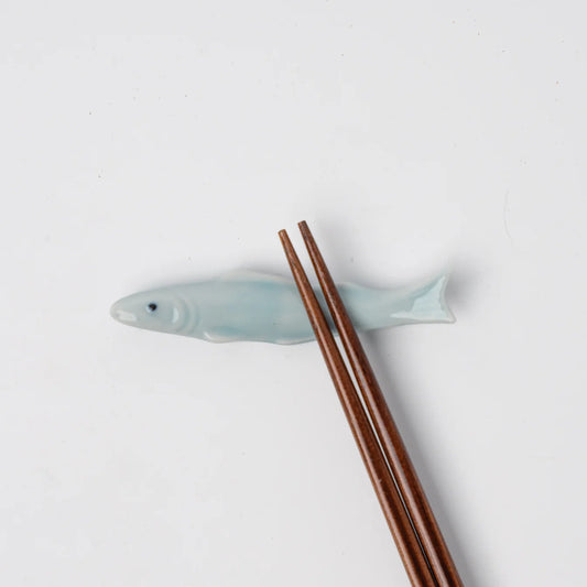 Ice Blue Mackerel Chopstick Rest
