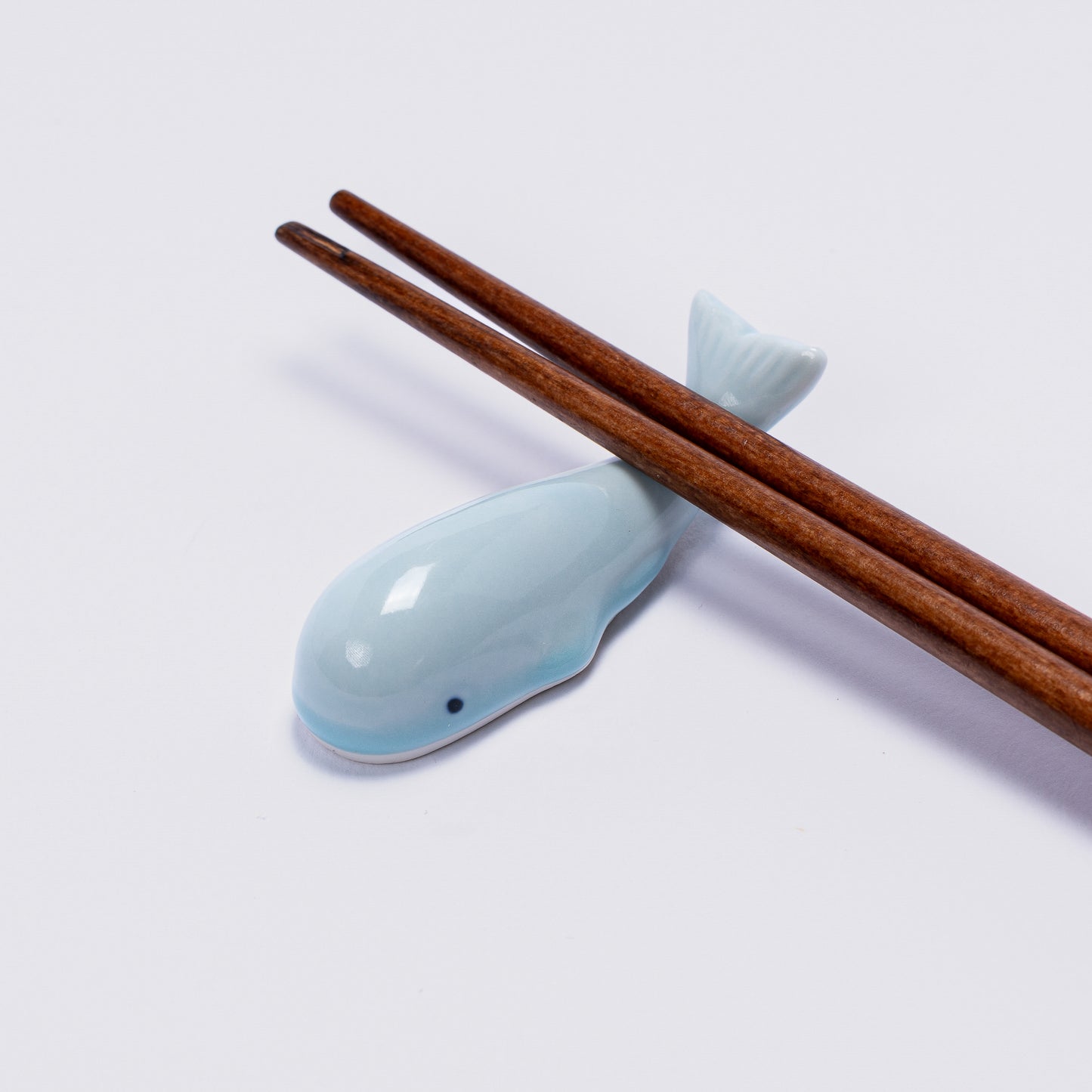 Ice Blue Whale Chopstick Rest