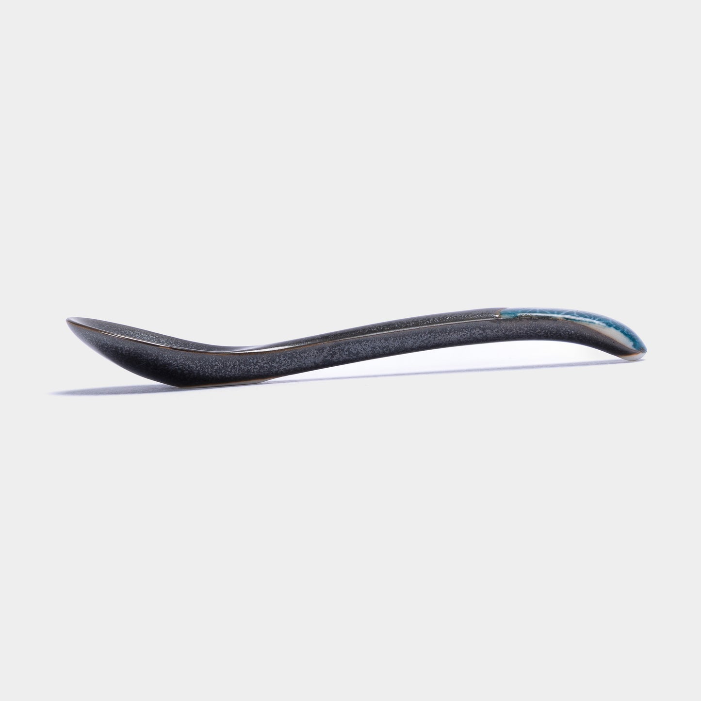 Indigo Asanoha design small black spoon 12.5cm