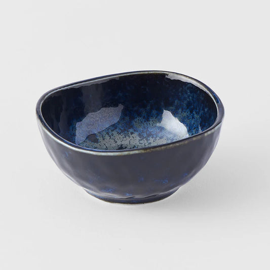 Indigo Blue Uneven Edge Sauce Dish 9cm