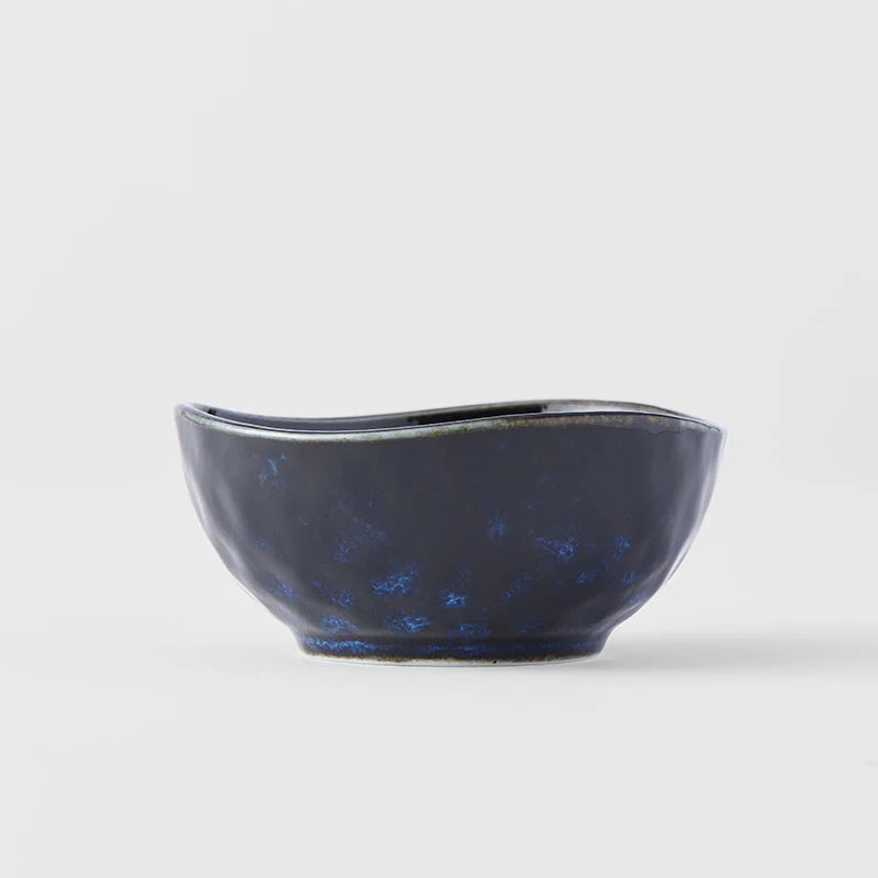 Indigo Blue Uneven Edge Sauce Dish 9cm