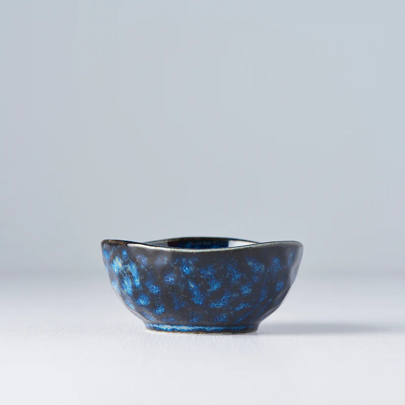 Indigo Blue Uneven Edge Sauce Dish 9cm