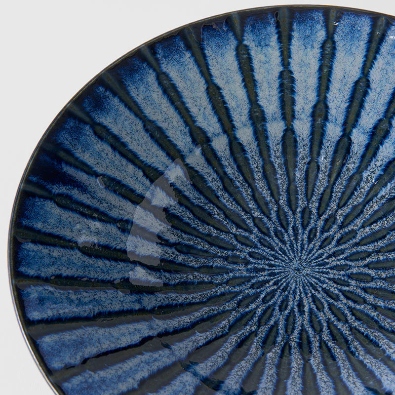 Indigo Drip Pasta Bowl 24cm