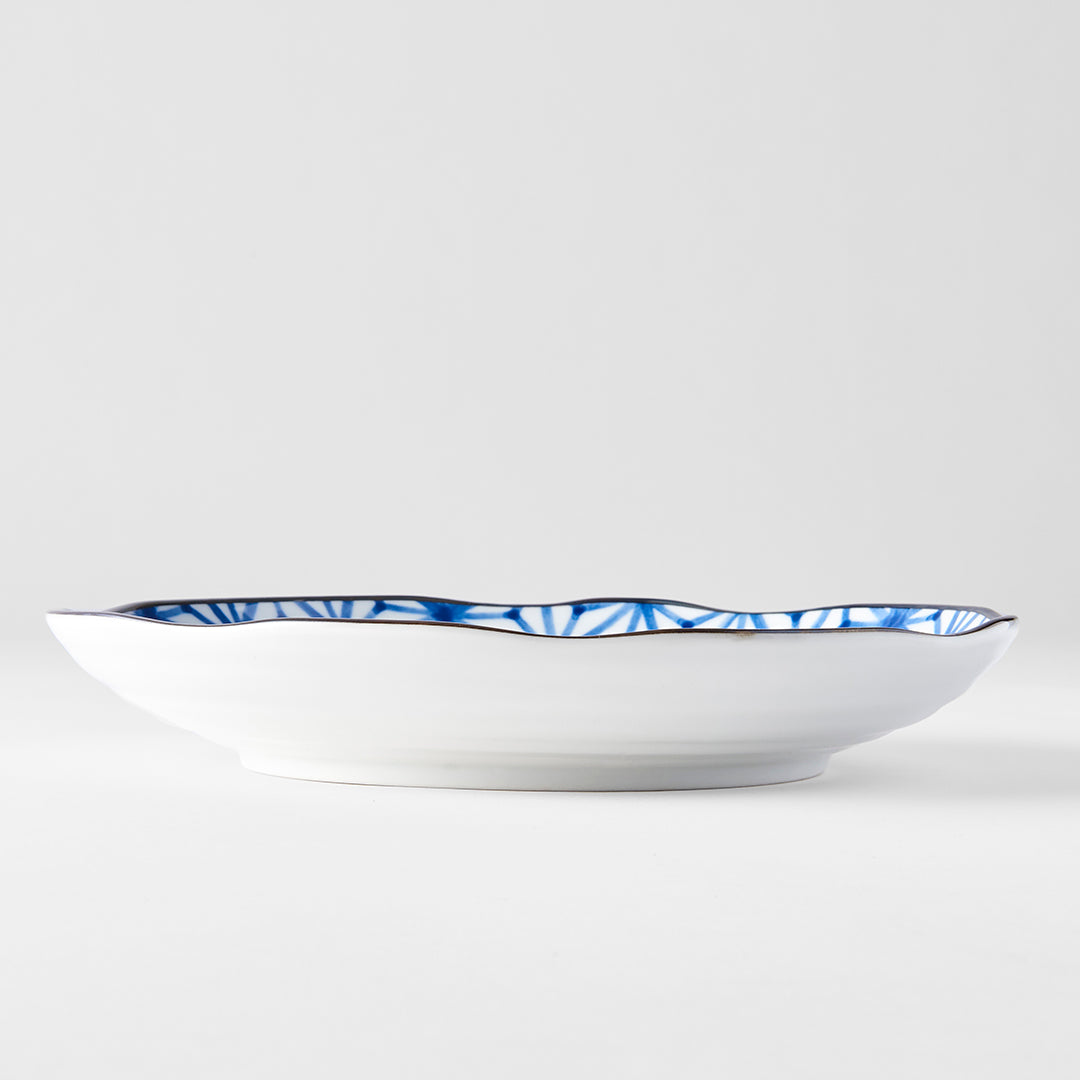Indigo Starburst Ikat Dinner Plate 23cm