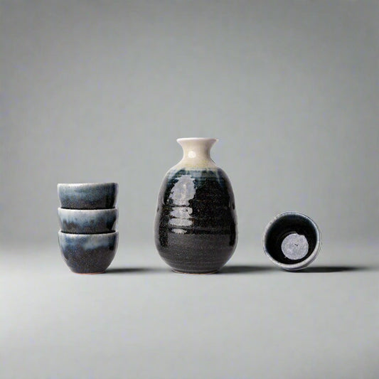 Gift Sake Set Ink Fade Glaze 280ml