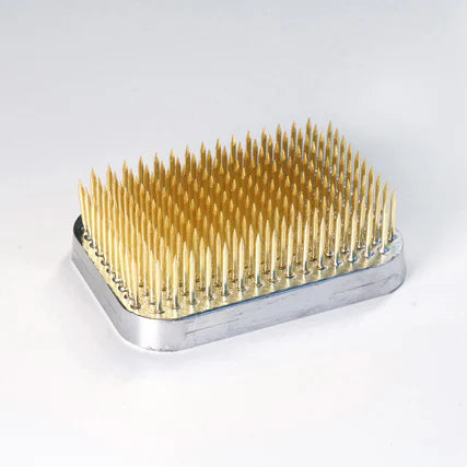 Ishizaki Hanakatsu Rectangle Brass Ikebana Kenzan