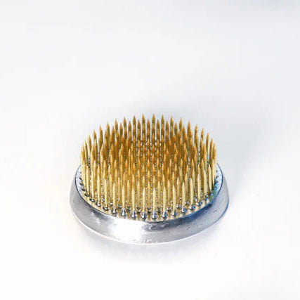 Ishizaki Hanakatsu Round Brass Ikebana Kenzan 6cm