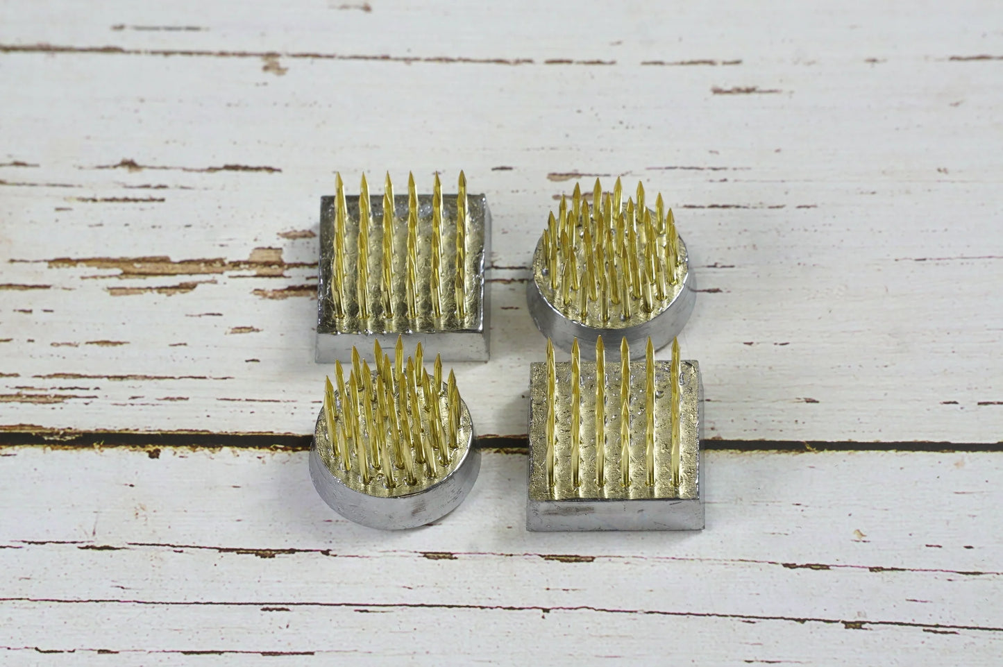 Ishizaki Hanakatsu Brass Ikebana Kenzan Mini Set