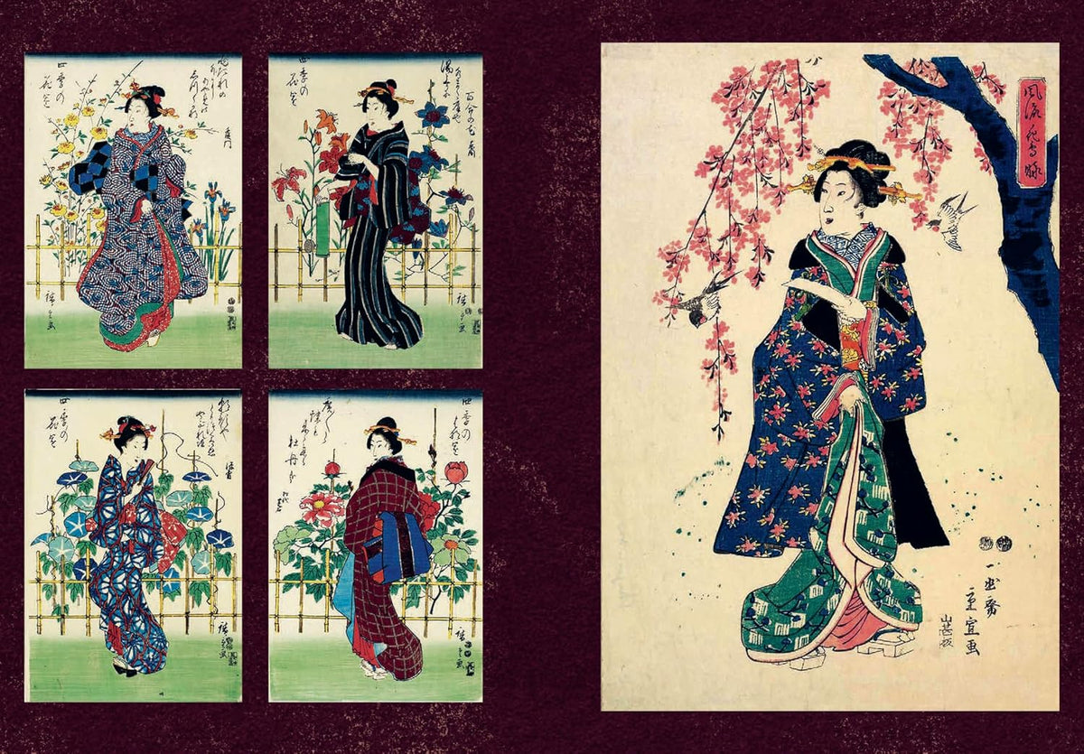 Japanese Flowers: A Little Sticker Book