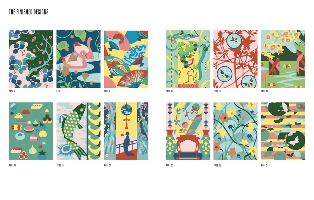 Japanese Springtime: Colour By Number