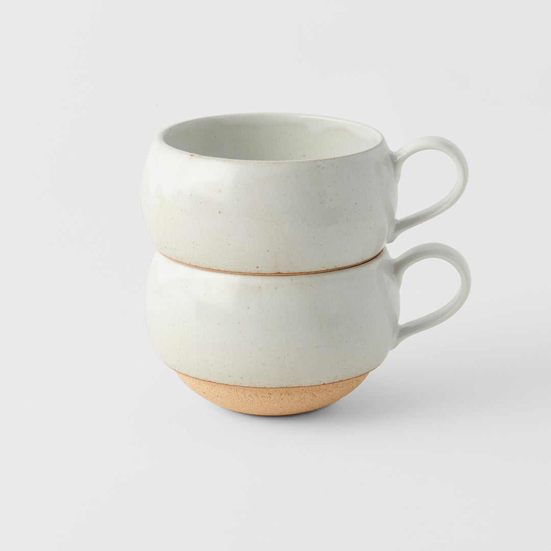 Rounded mug with handle white 300ml