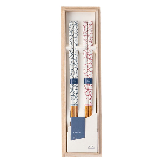 KURABI Karin Chopsticks Wooden Box Gift Set