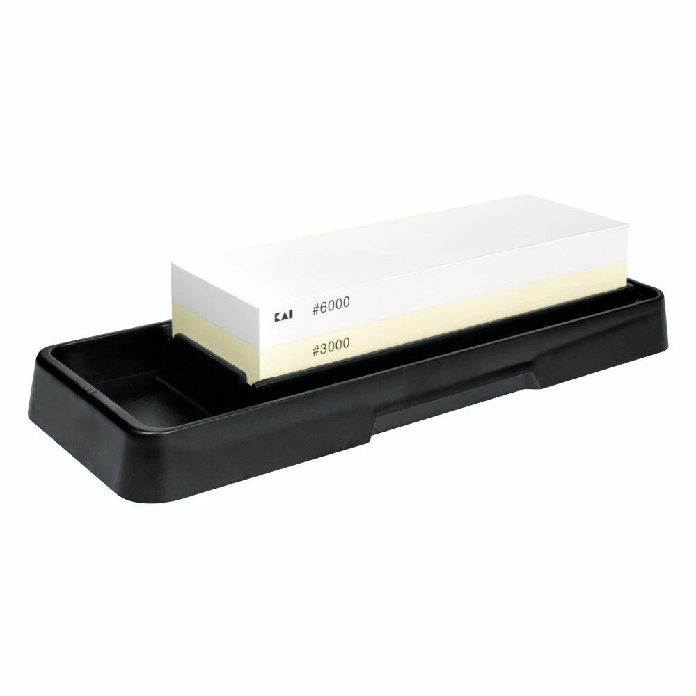 Kai Shun Combination whetstone with reservoir 3000/6000