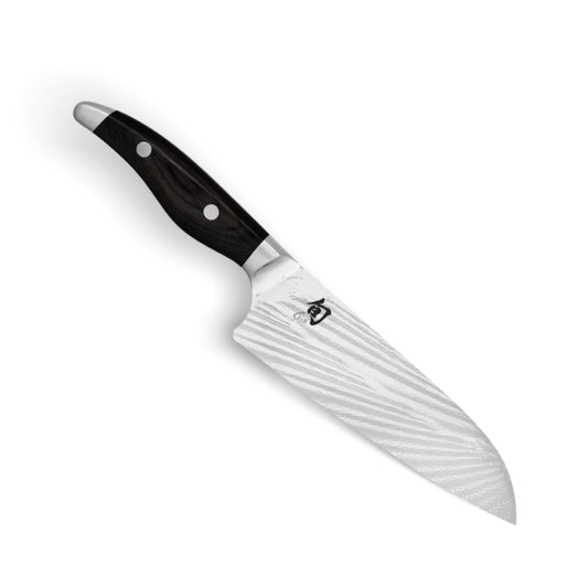 Kai Shun Nagare Black Santoku Knife 18cm