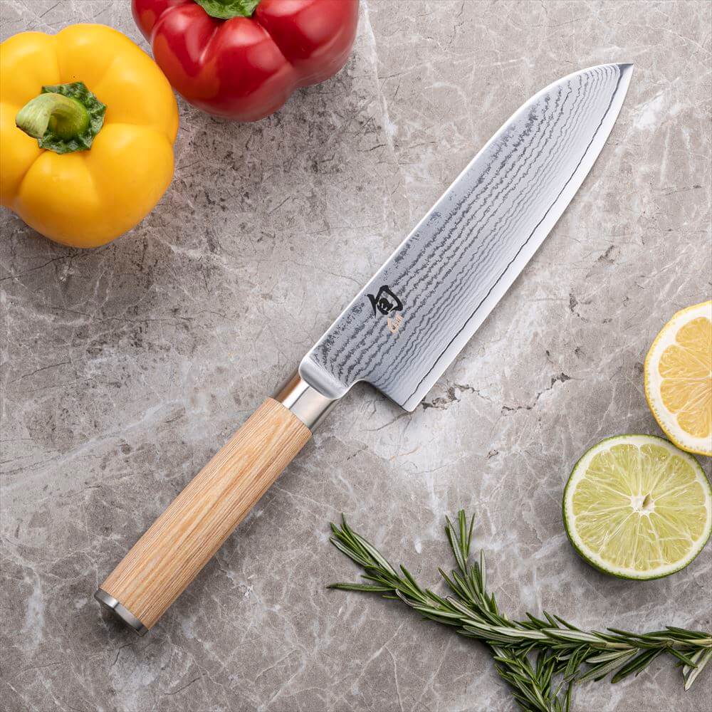 Kai Shun White Classic Santoku Knife 18cm
