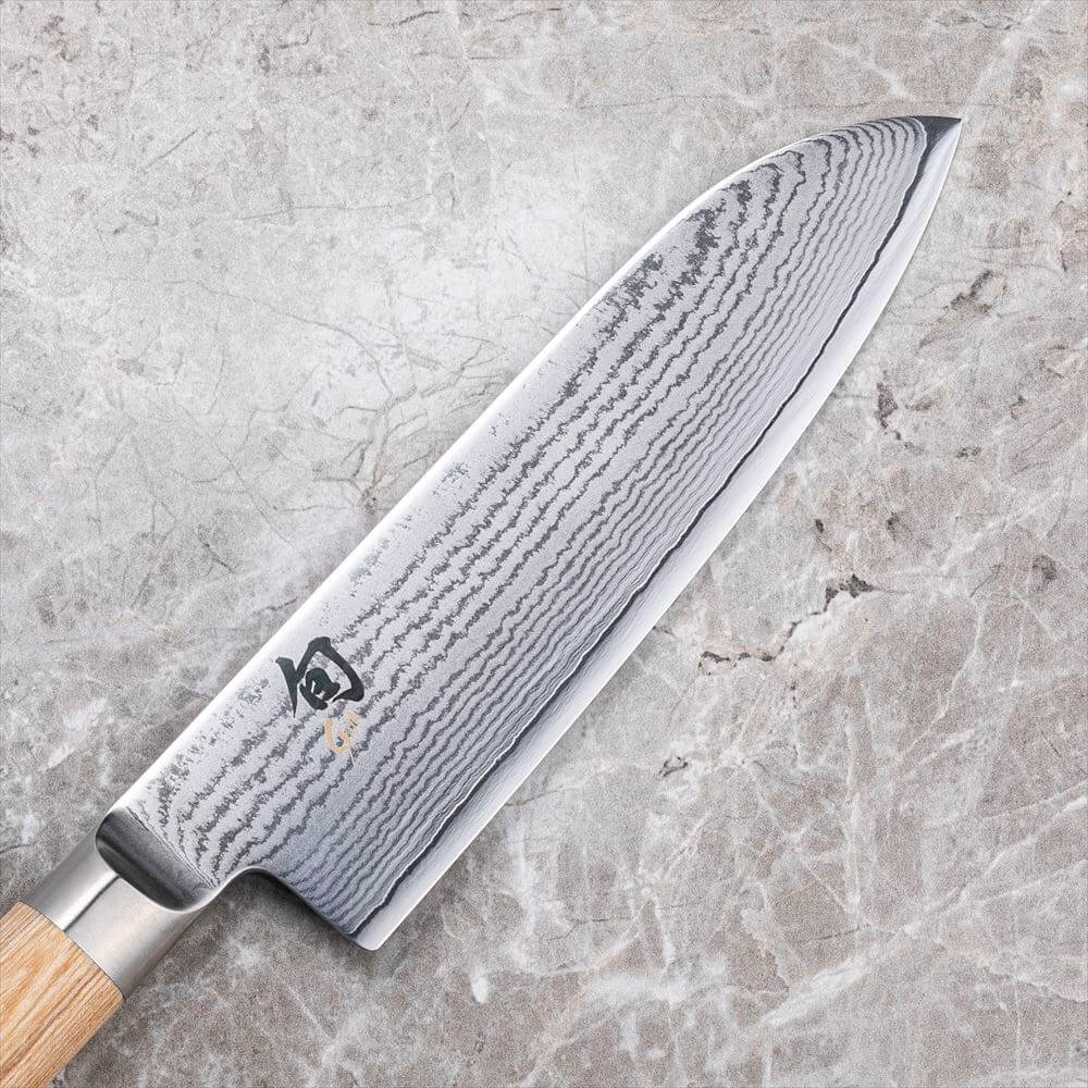 Kai Shun White Classic Santoku Knife 18cm