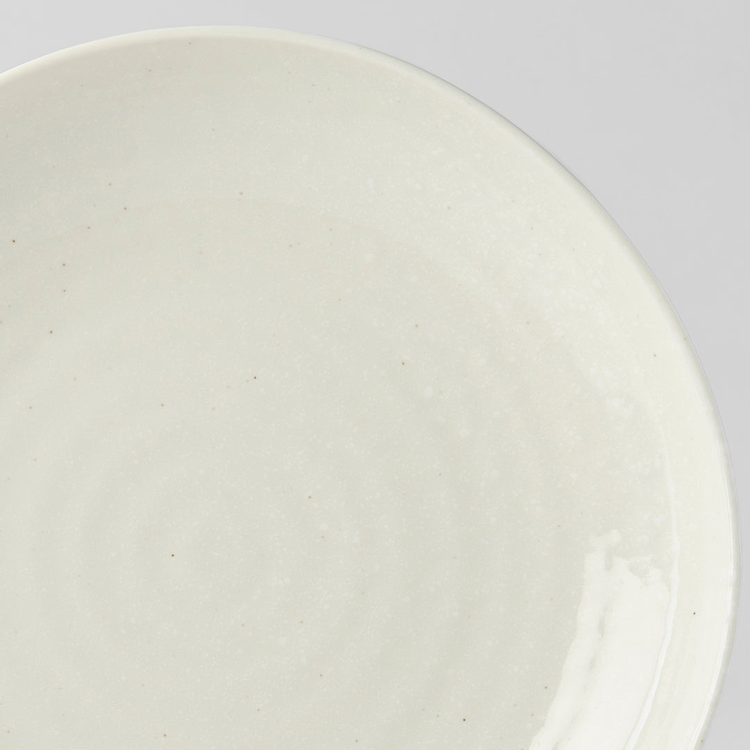 Kanso Soft White Uneven Dinner Plate 23cm