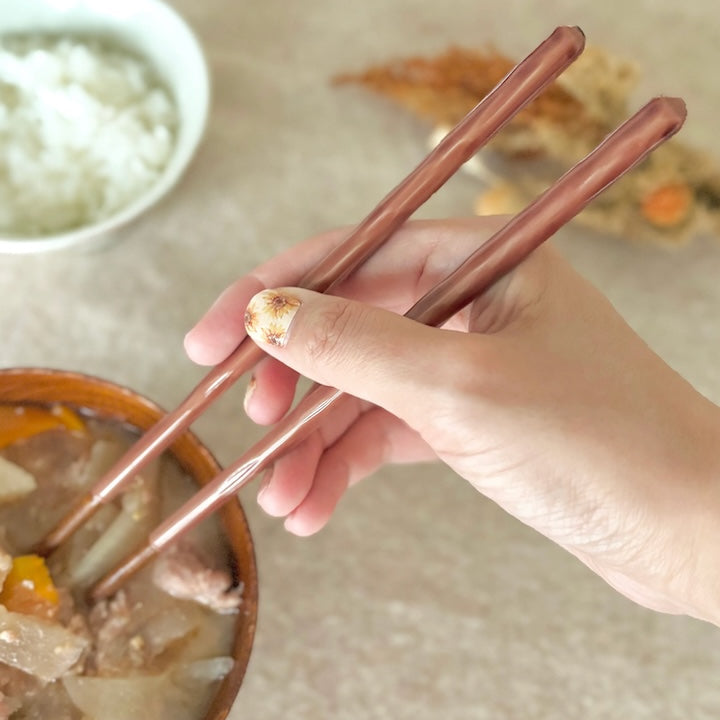 Kawai Kurabi Pink Chopsticks 23cm