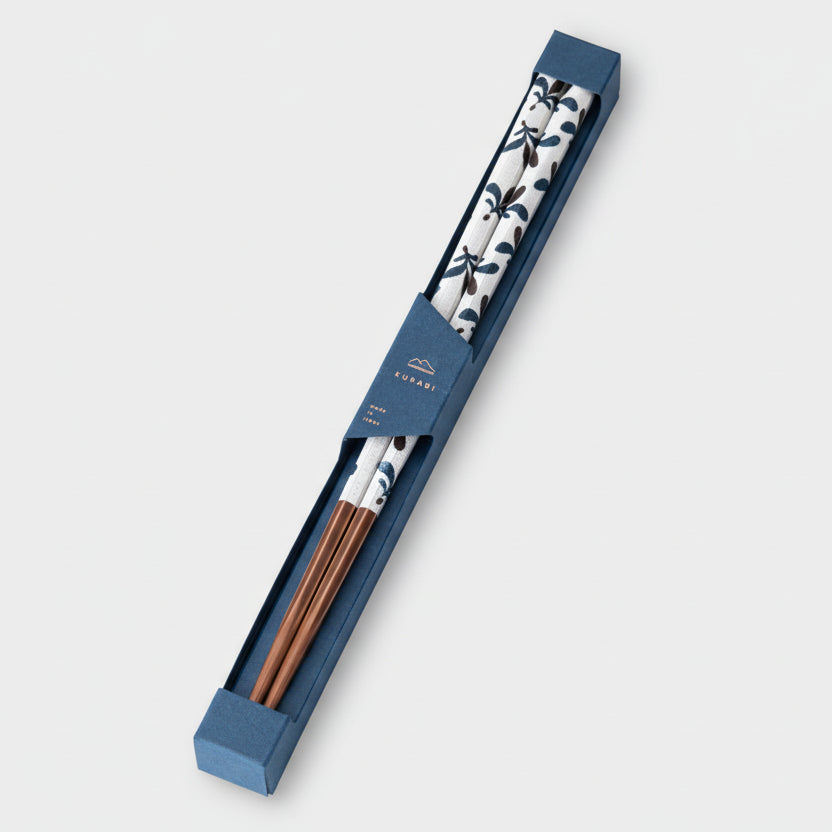 Kawai Kurabi Indigo Blossom Chopsticks 23cm