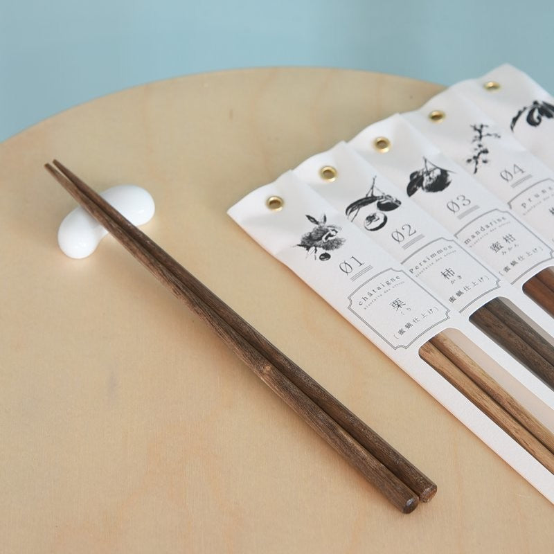 Kawai Tetoca Persimmon Chopsticks 23cm