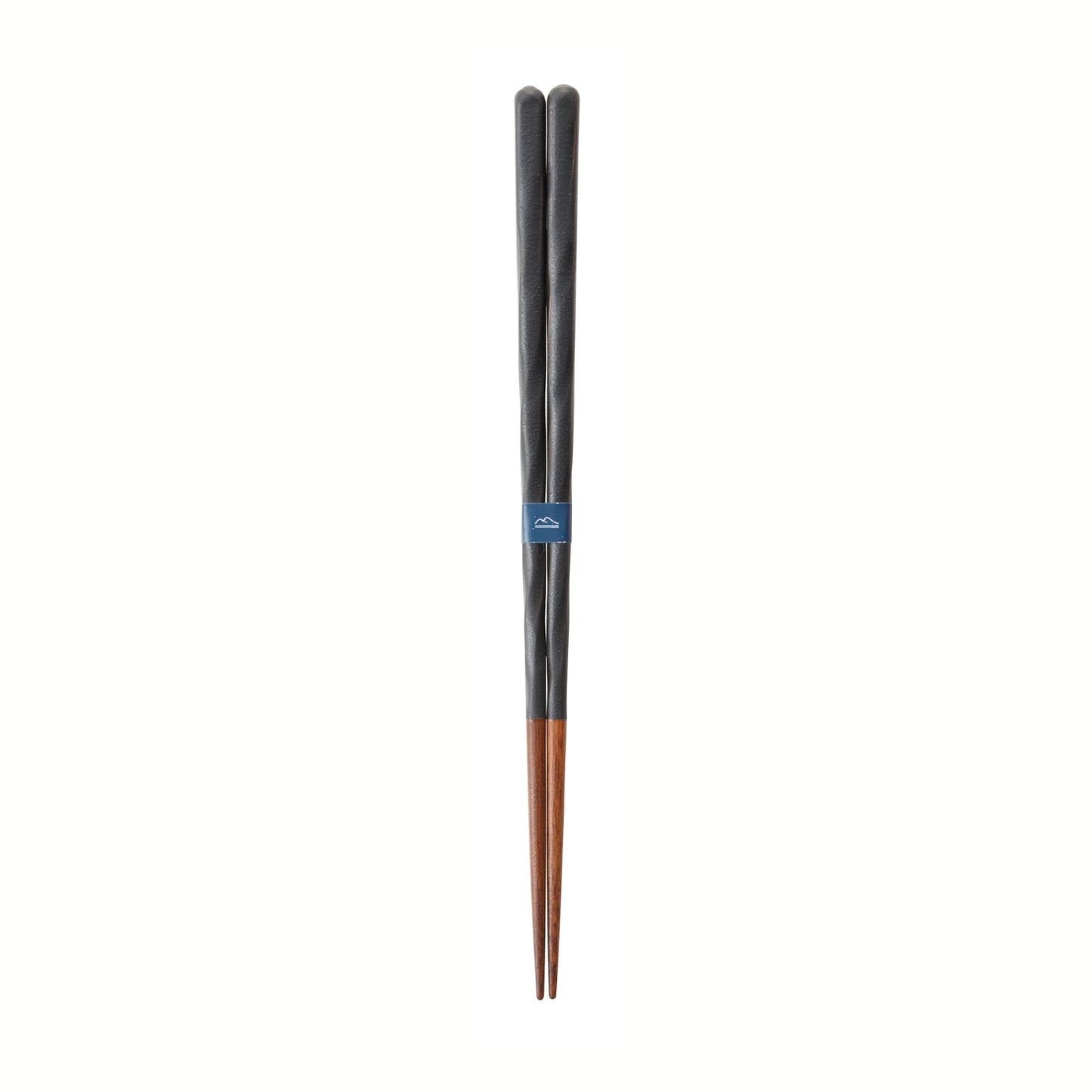KURABI 2 Pairs Chopsticks Wooden Gift Box Black & White