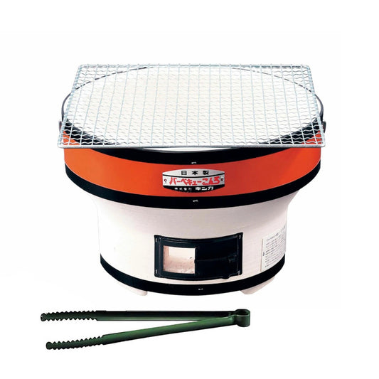 Kinka Round Japanese Tabletop Charcoal Barbecue Grill