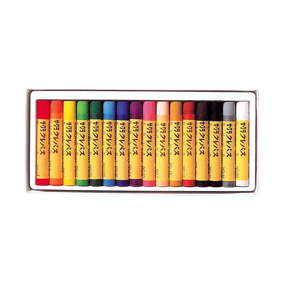 Sakura Cray-Pas Crayons - 16 Colours