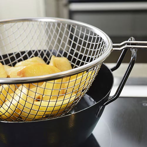 La Base Japanese Iron Tempura Frying Pot Set 22cm