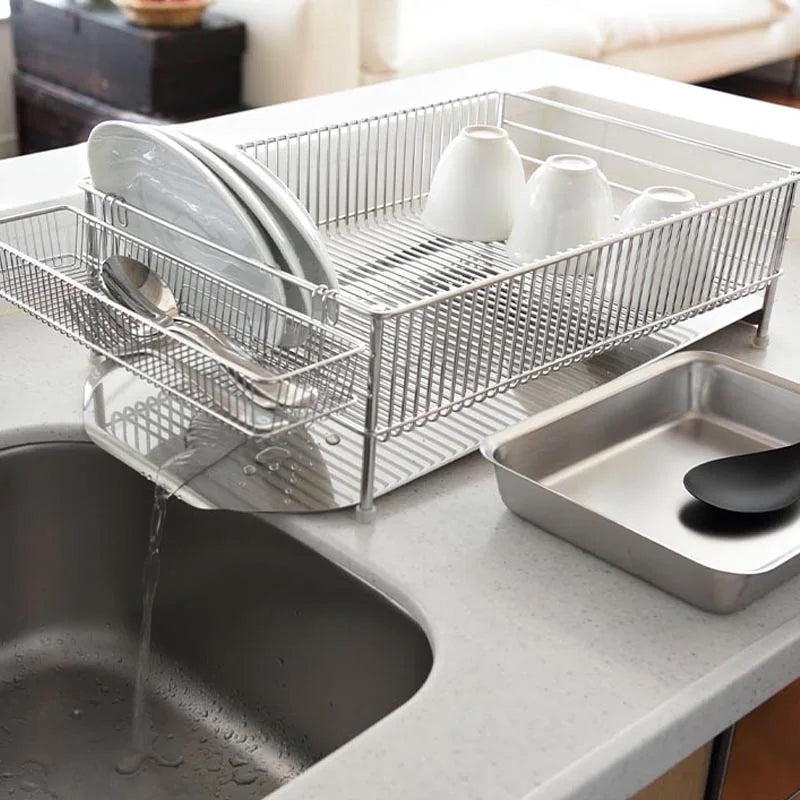 La Base Stainless Steel Slim Dish Drainer Rack