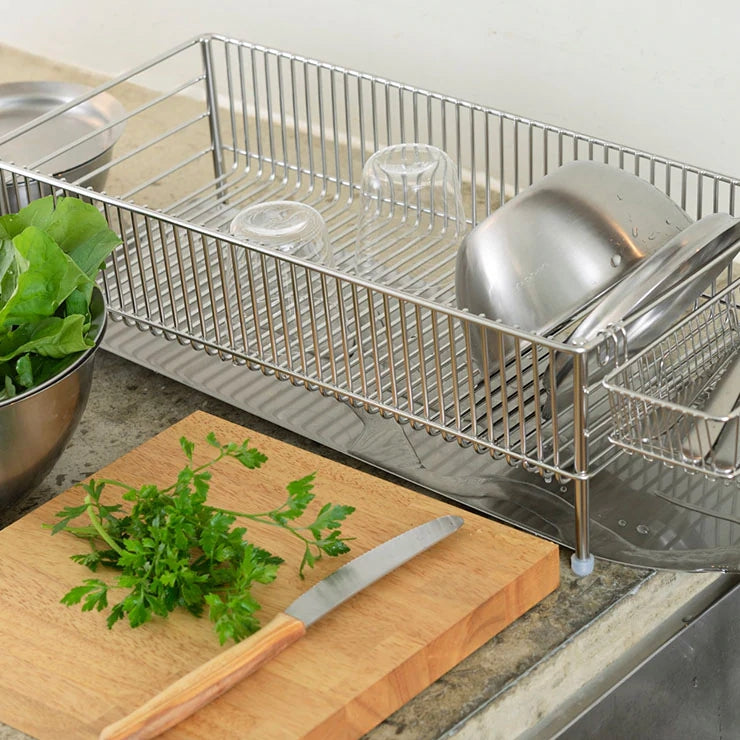 La Base Stainless Steel Slim Dish Drainer Rack
