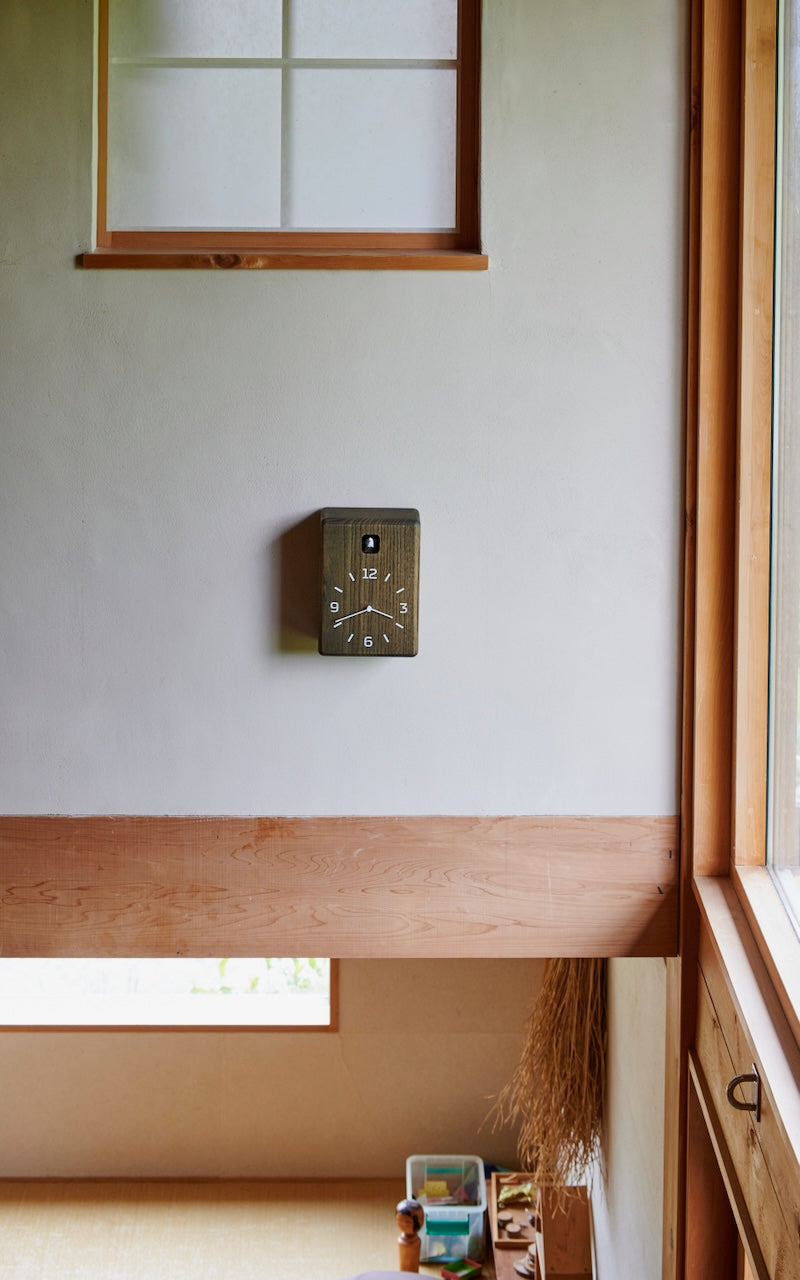 Lemnos CUCU Japanese Designer Cuckoo Clock - Charcoal