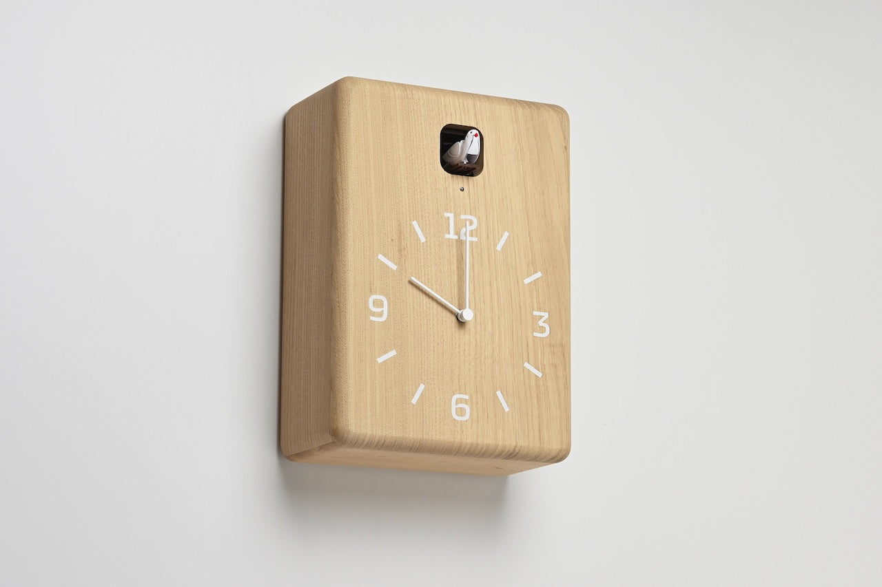Lemnos CUCU Japanese Designer Cuckoo Clock - Natural