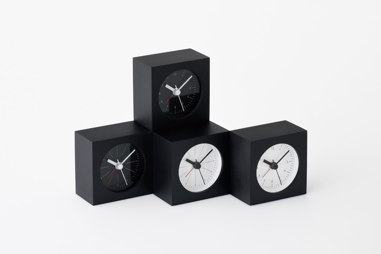 Lemnos City Pop Japanese Designer Alarm Clock - White