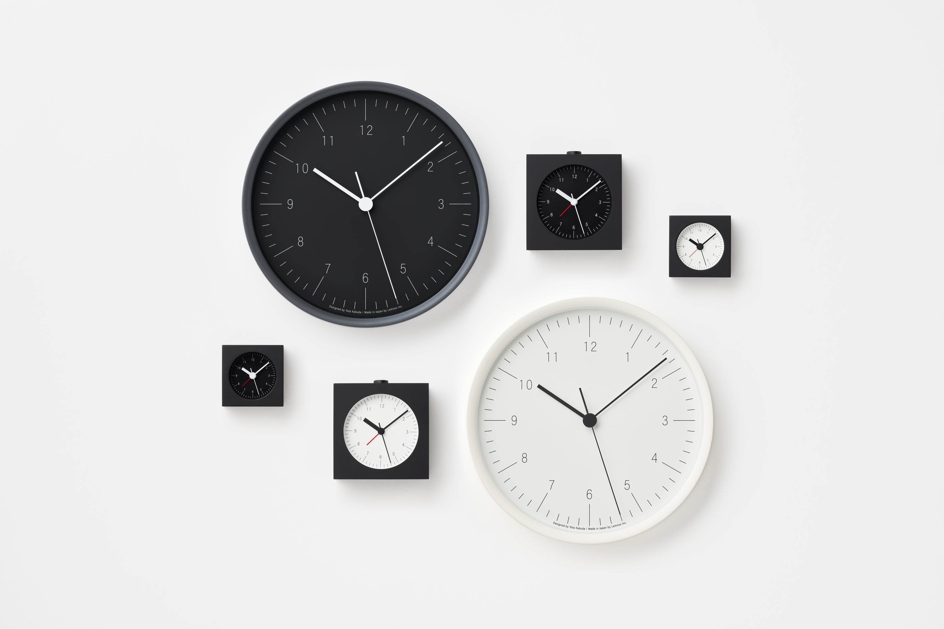 Lemnos City Pop Japanese Designer Alarm Clock - Black – Made In