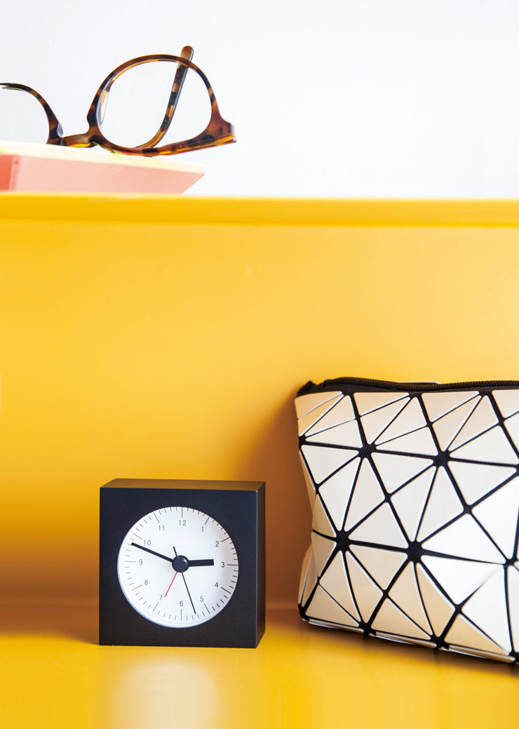 Lemnos City Pop Japanese Designer Alarm Clock - White